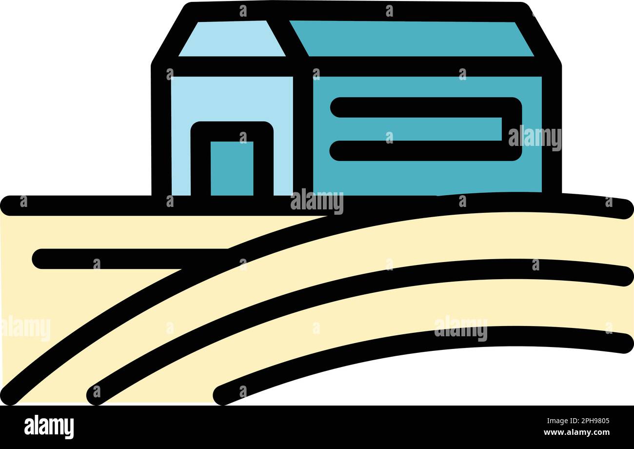 Ranch house icon. Outline Ranch house vector icon for web design ...