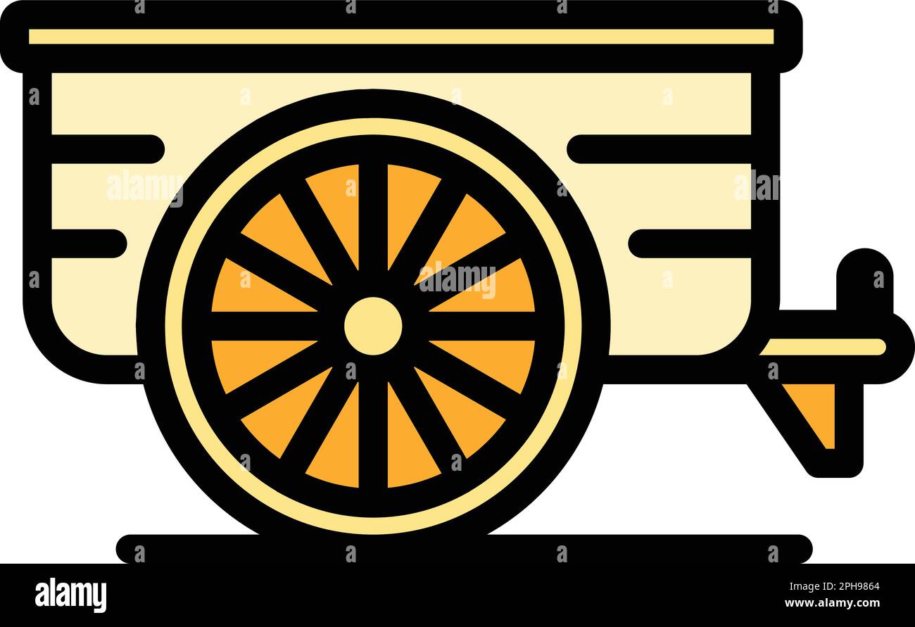 Ranch cart icon. Outline Ranch cart vector icon for web design isolated ...