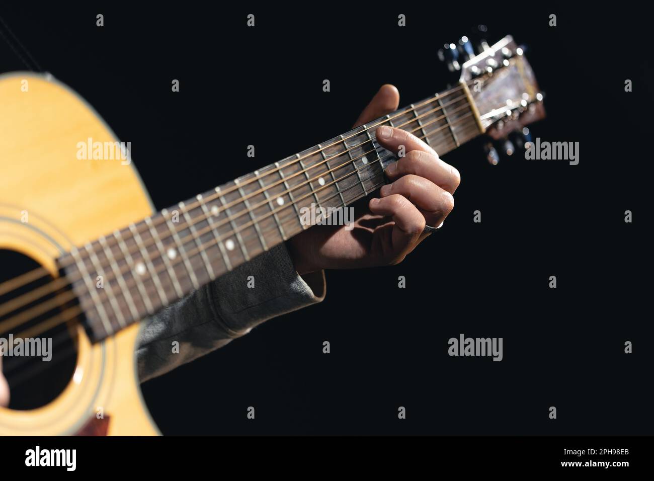 Close up woman guitar player hi-res stock photography and images - Alamy