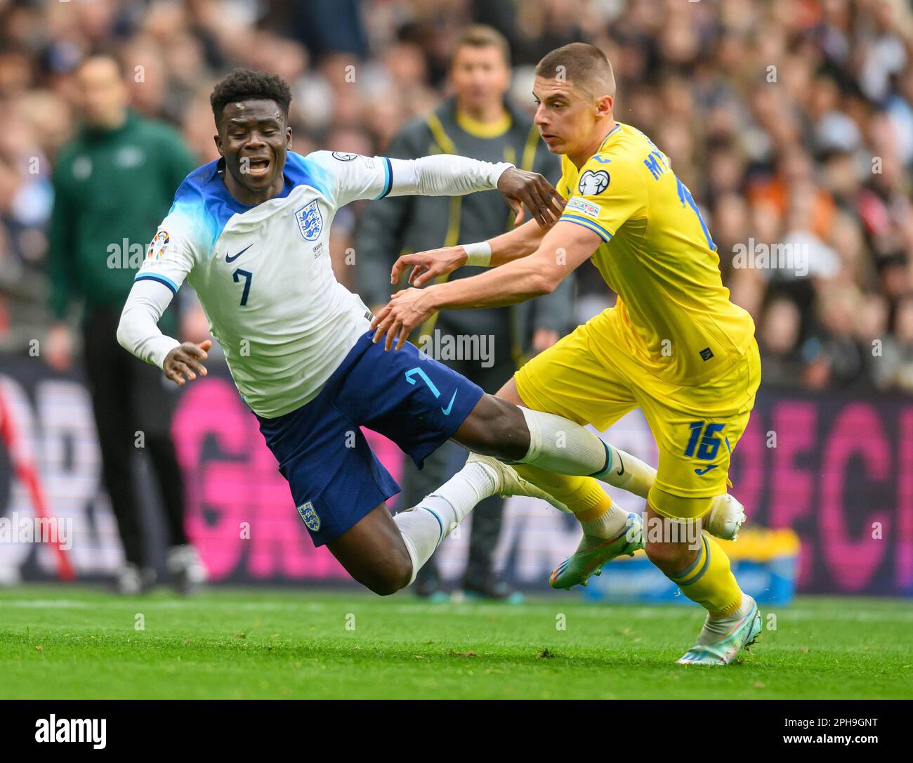 London, UK. 26 Mar 2023 England v Ukraine UEFA Euro 2025 Qualifying