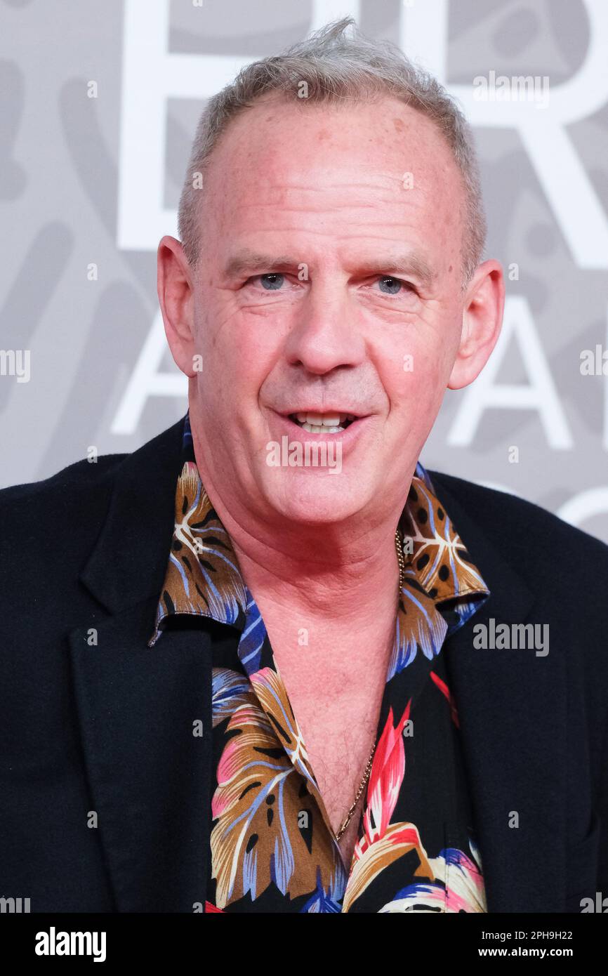 Norman Cook photographed attending The BRITS Red Carpet Arrivals at The ...