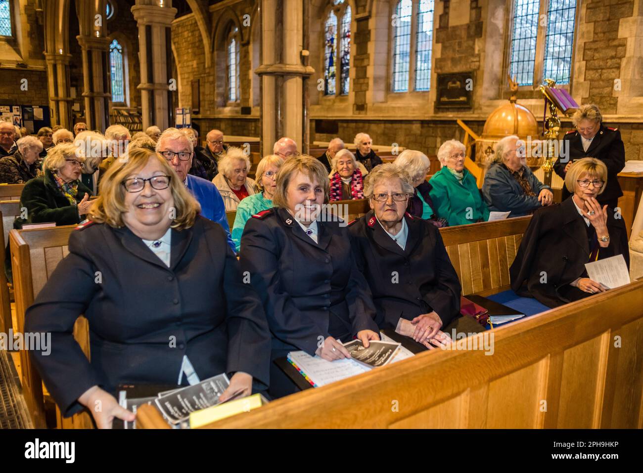 Exeter Temple Salvation Army Spring Concert at St Peters, Budleigh