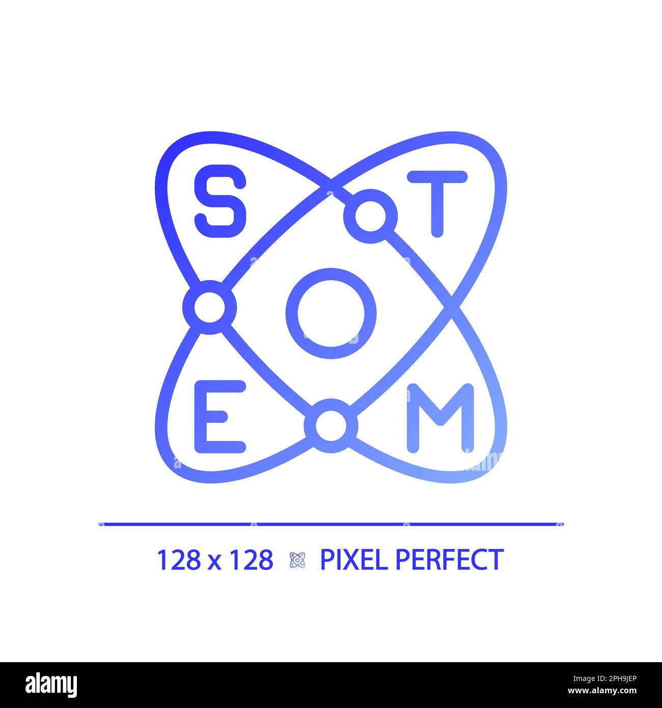 Education and STEM pixel perfect gradient linear vector icon Stock Vector