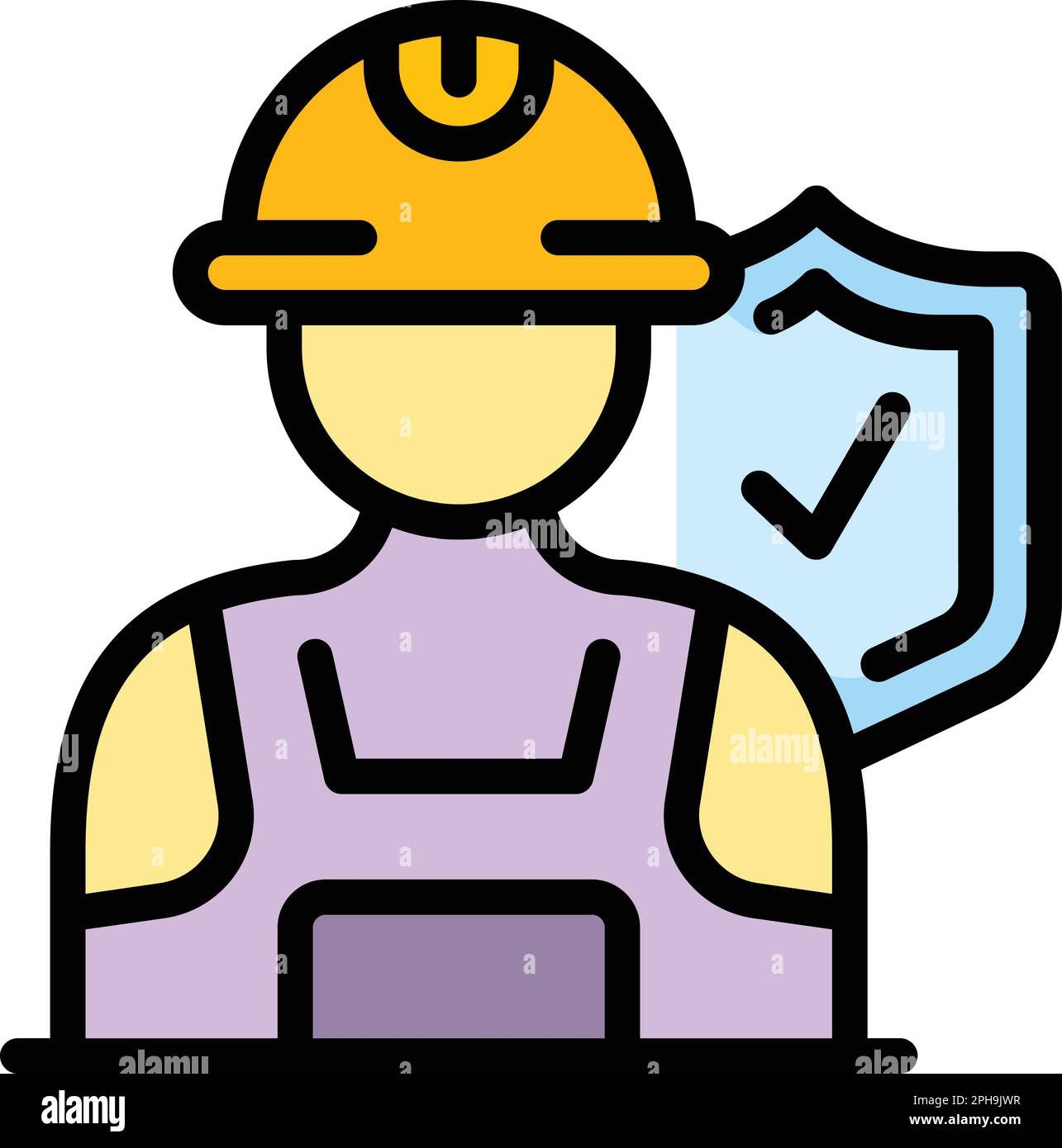 Liability Worker Icon Outline Liability Worker Vector Icon For Web