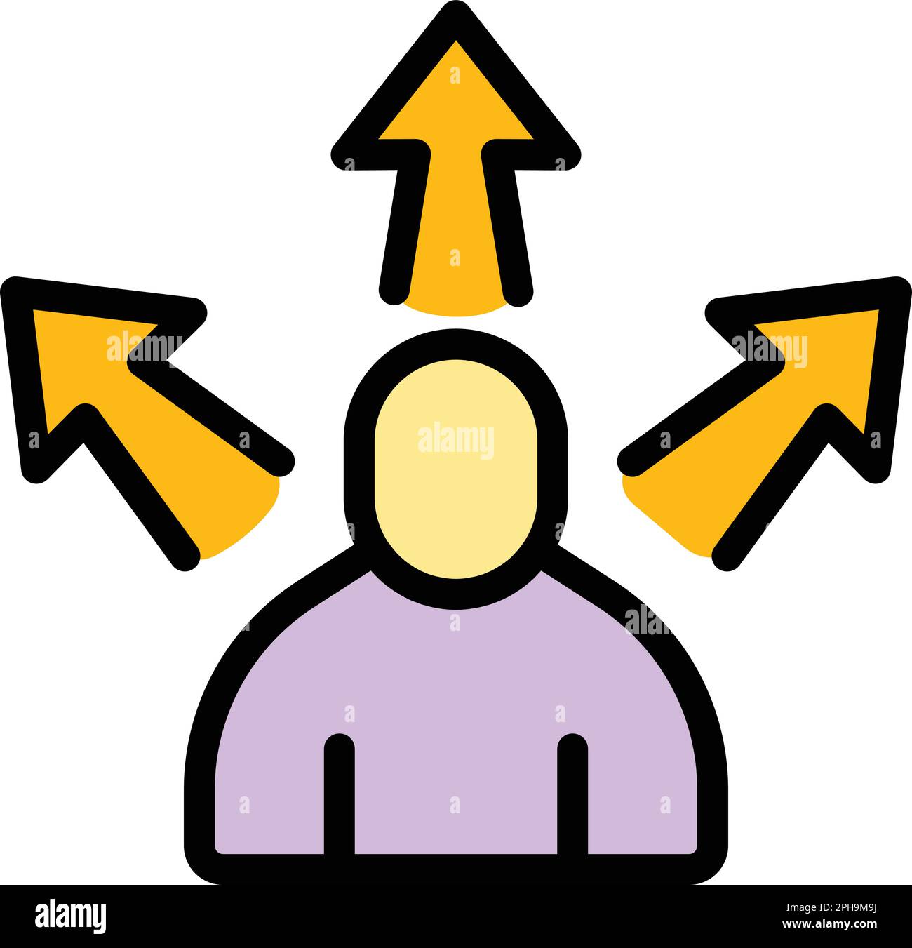 Rush job direction icon. Outline Rush job direction vector icon for web