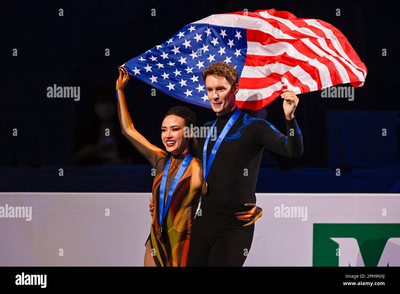 SAITAMA, JAPAN MARCH 25 Madison Chock and Evan Bates of the United