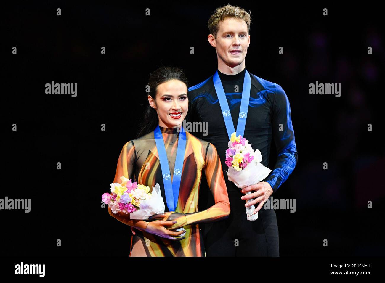 SAITAMA, JAPAN MARCH 25 Madison Chock and Evan Bates of the United