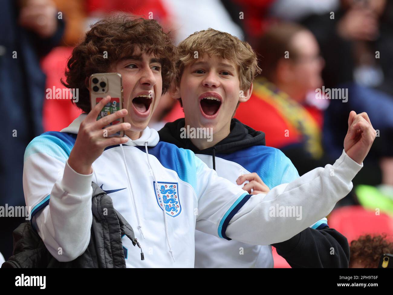 English Fans during UEFA EURO 2024 qualifier round group C match