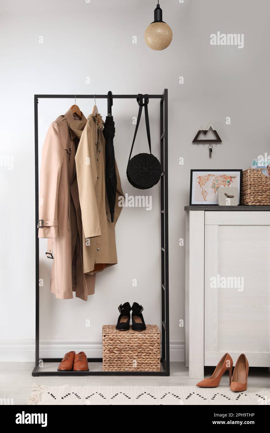 Modern hallway coat hook hi-res stock photography and images - Alamy