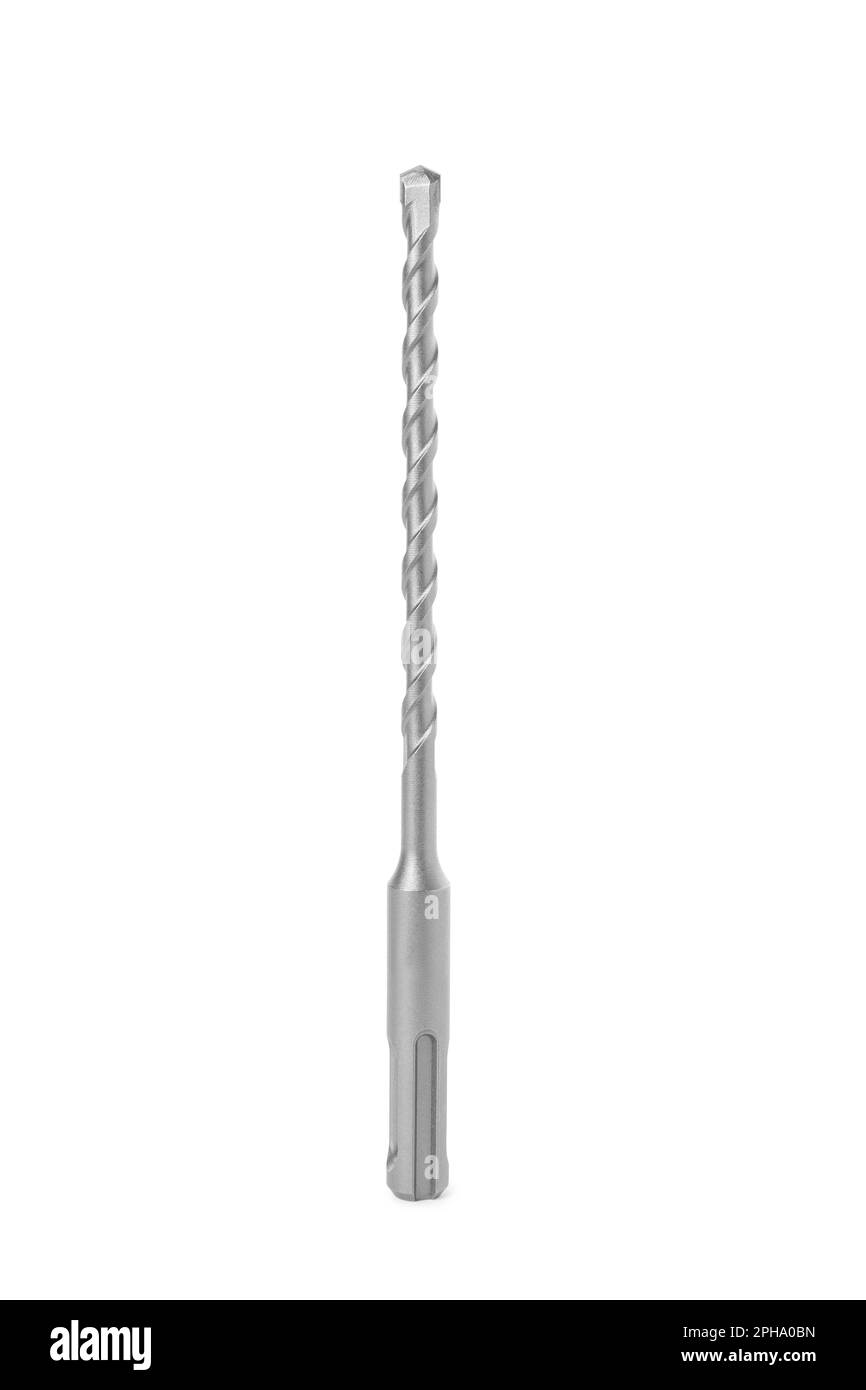 One twist drill bit isolated on white. Carpenter's tool Stock Photo Alamy