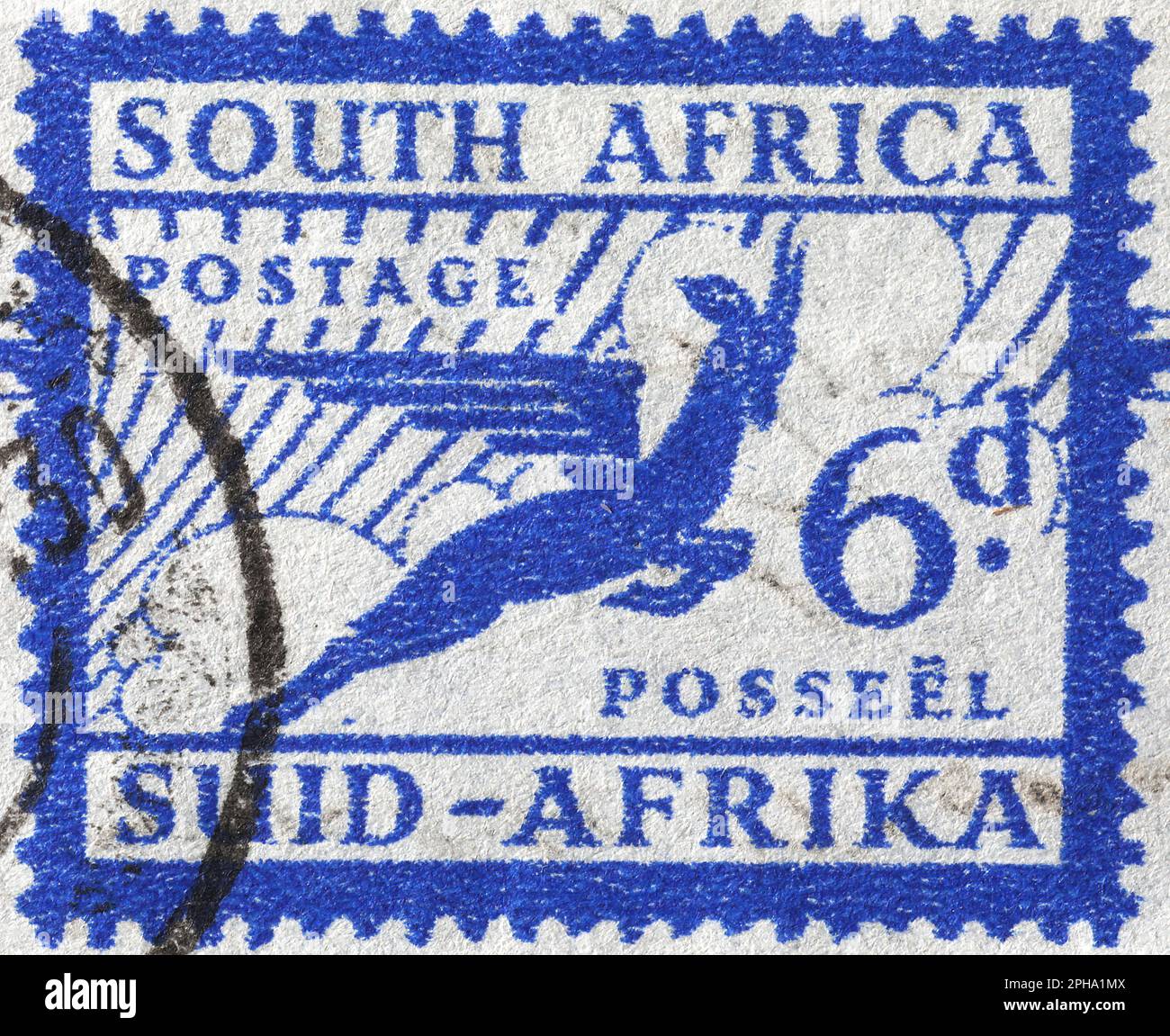 Ancient south african postage stamp Stock Photo Alamy