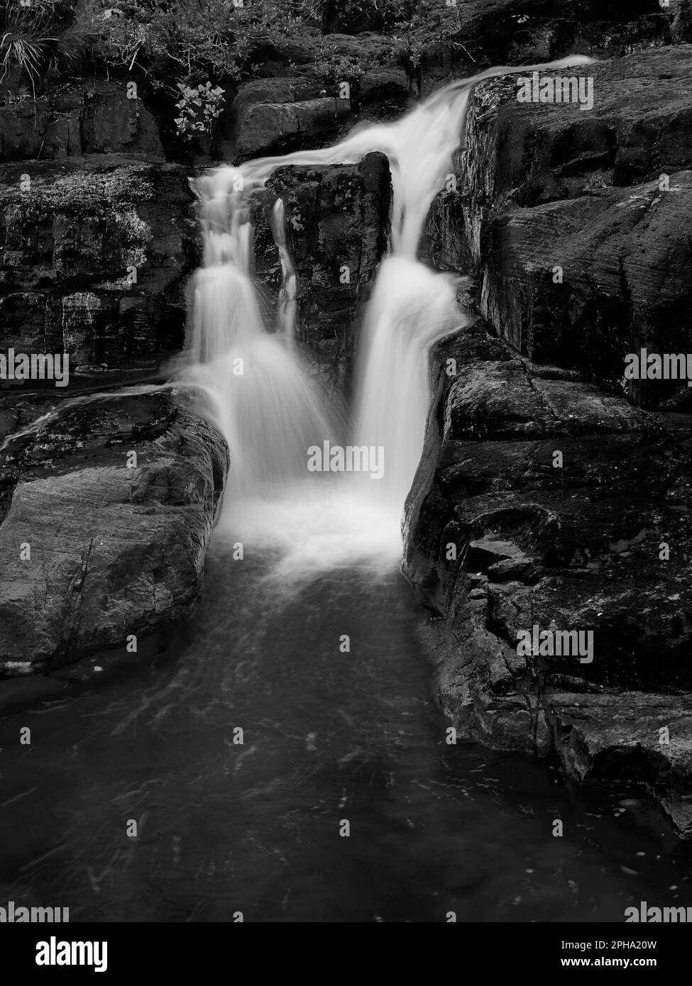 Beautiful cascade Black and White Stock Photos & Images - Alamy