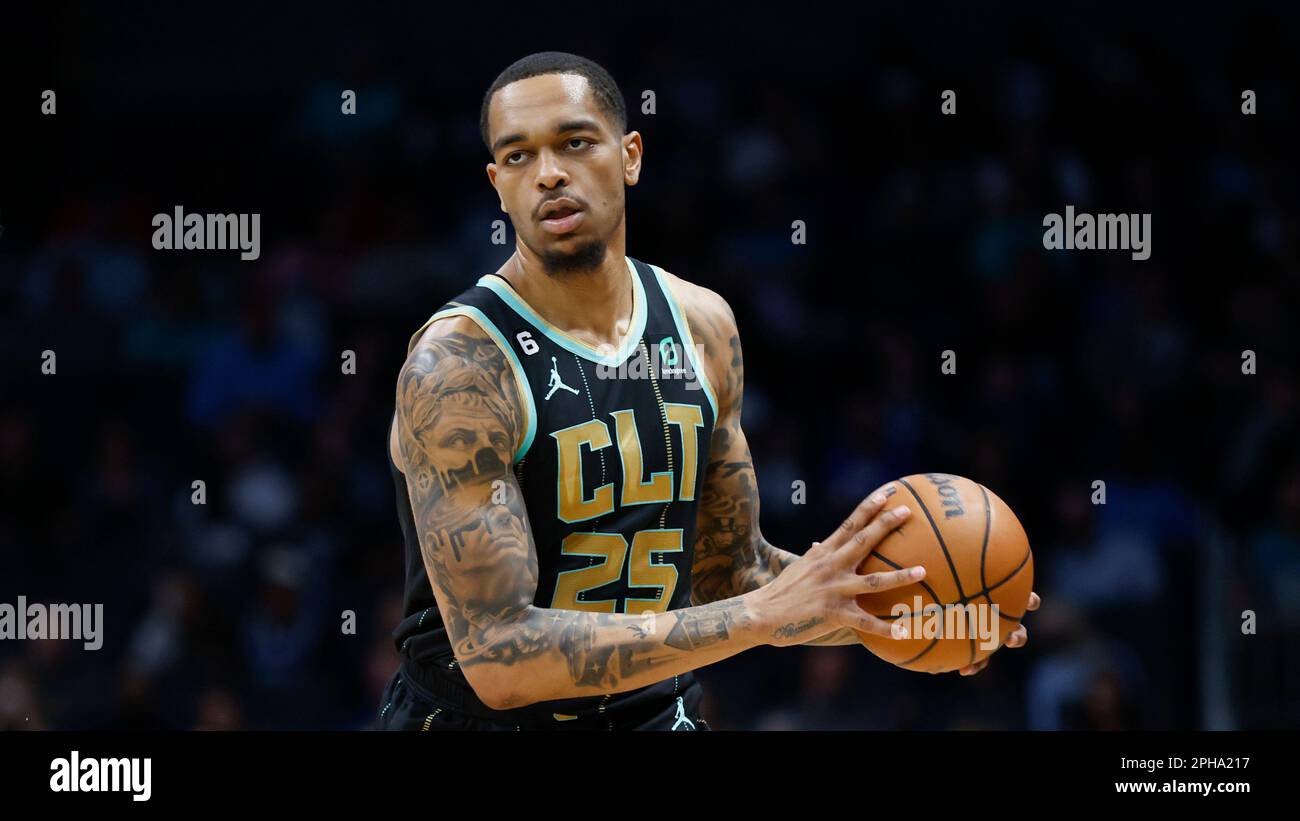 Charlotte forward P.J. Washington runs the offense against the