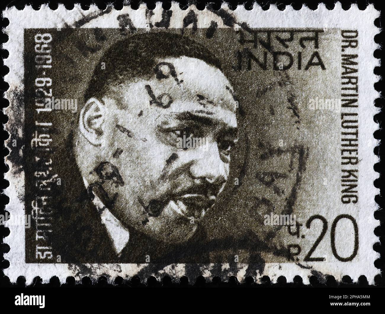 Martin Luther King Jr. on indian postage stamp Stock Photo Alamy