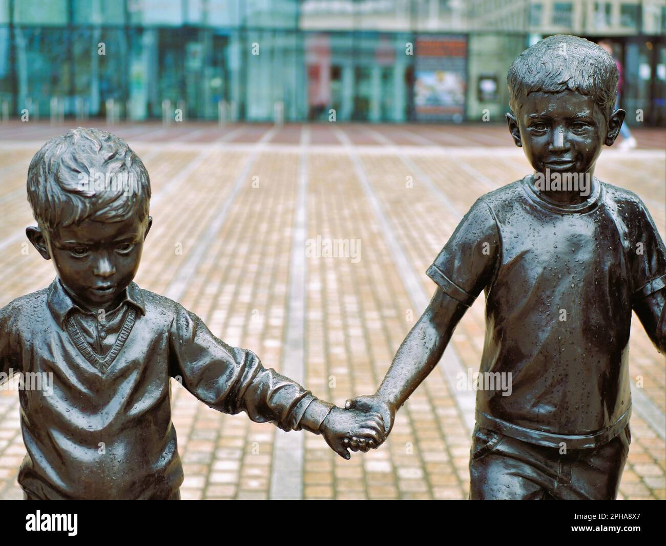 Sculpture erected in centenary square on 30 october 2014 hi-res stock ...