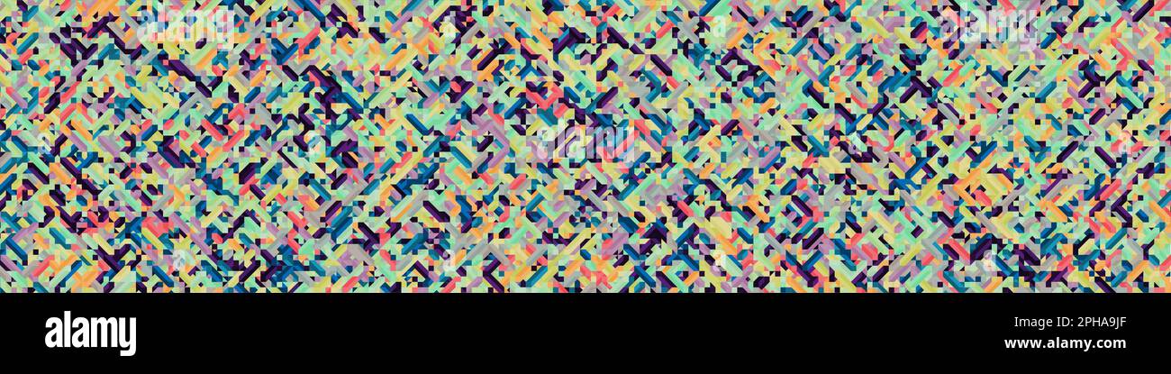 Color Diamonds illusion background generative pattern illustration Stock Vector