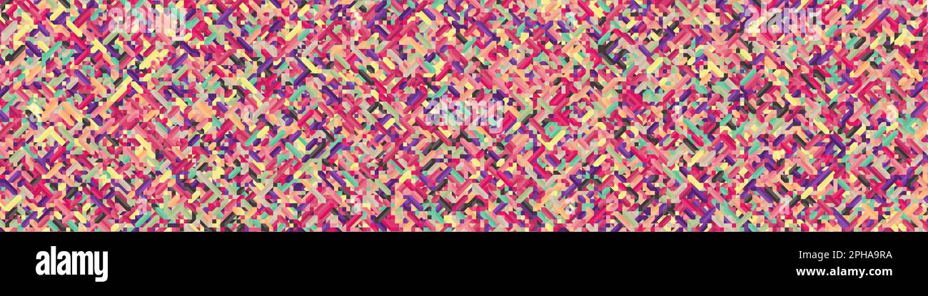 Color Diamonds illusion background generative pattern illustration Stock Vector