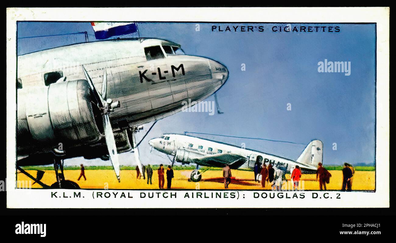 klm cigarettes Douglas dc2 hi-res stock photography and images