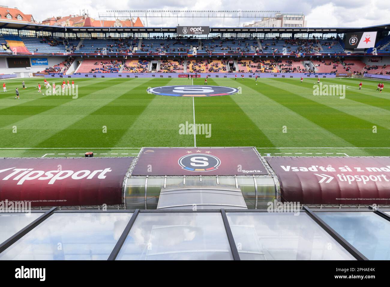 Slavia Prague Fans in the Stands Editorial Stock Photo - Image of