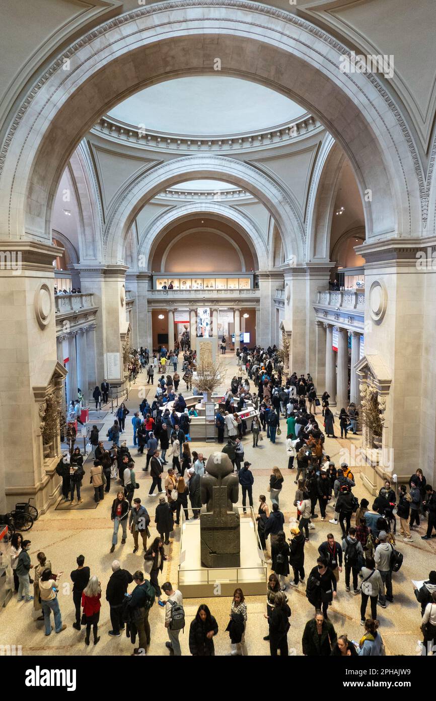 The Metropolitan Museum of Art is a popular tourist attraction on Museum Mile, New York City