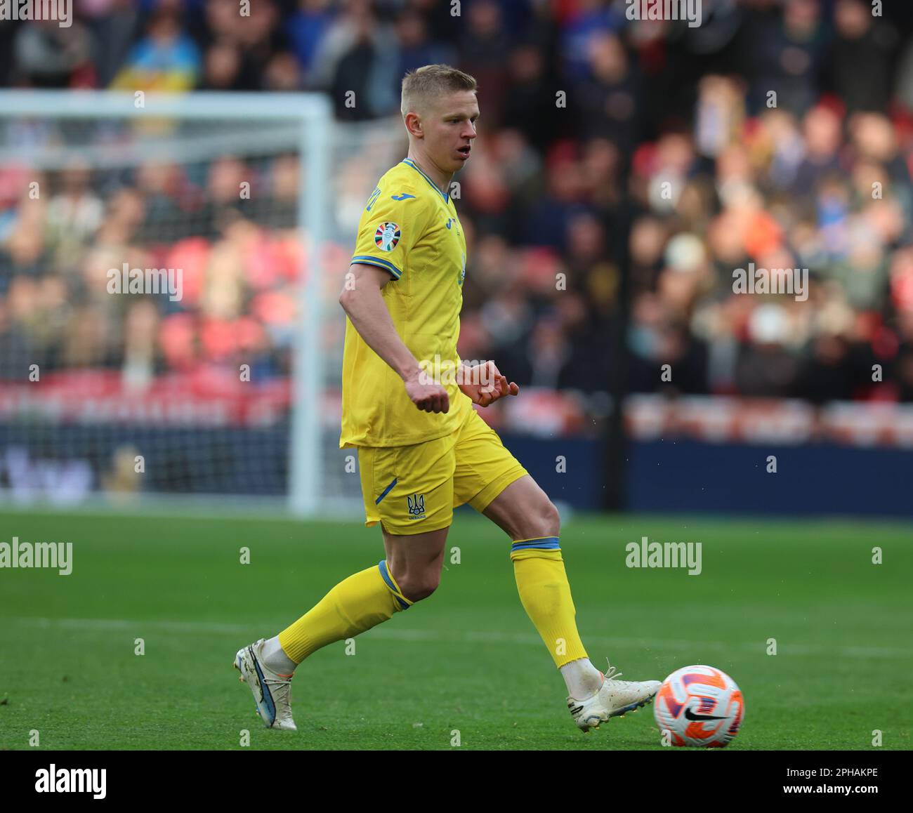 Oleksandr Zinchenko (Arsenal)of Ukraine in action during UEFA EURO 2024