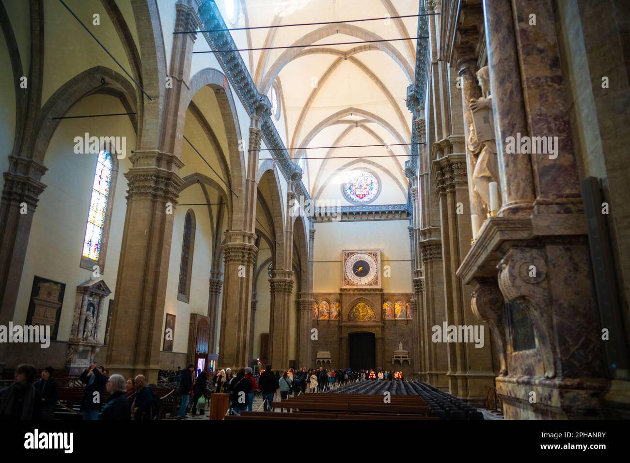The nave of The Duomo (Florence Cathedral) Stock Photo