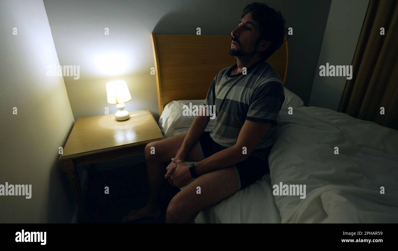 Man waking up from nightmare hi-res stock photography and images - Alamy