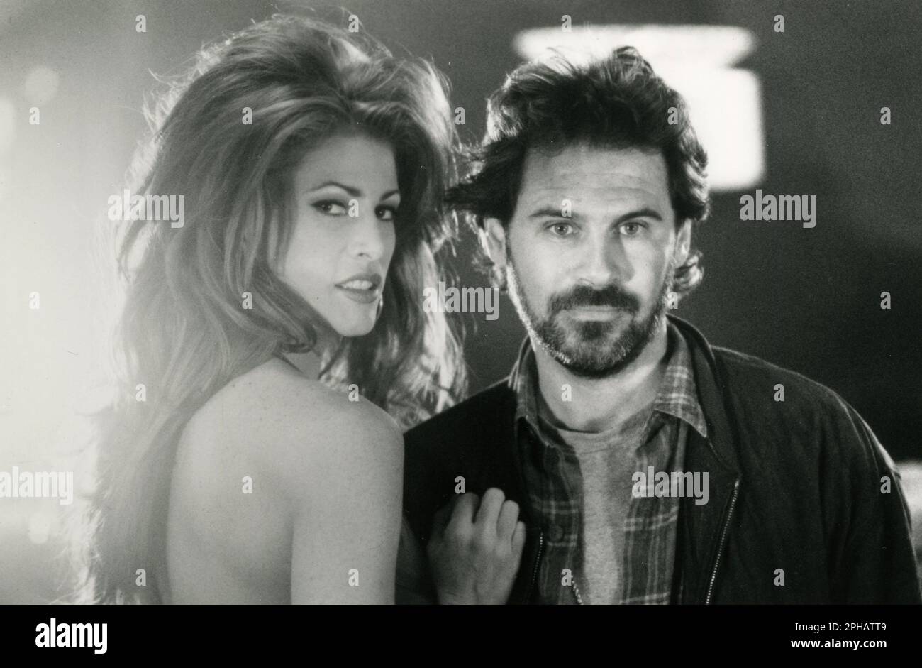 Actress Angie Everhart and actor Dennis Miller in the movie Tales From the Crypt Presents Bordello of Blood, USA 1996 Stock Photo