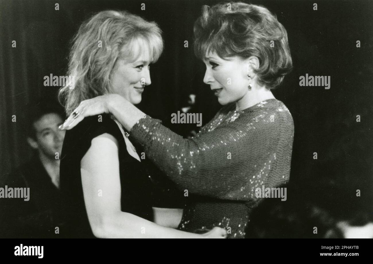 Actresses Meryl Streep and Shirley MacLaine in the movie Postcards from