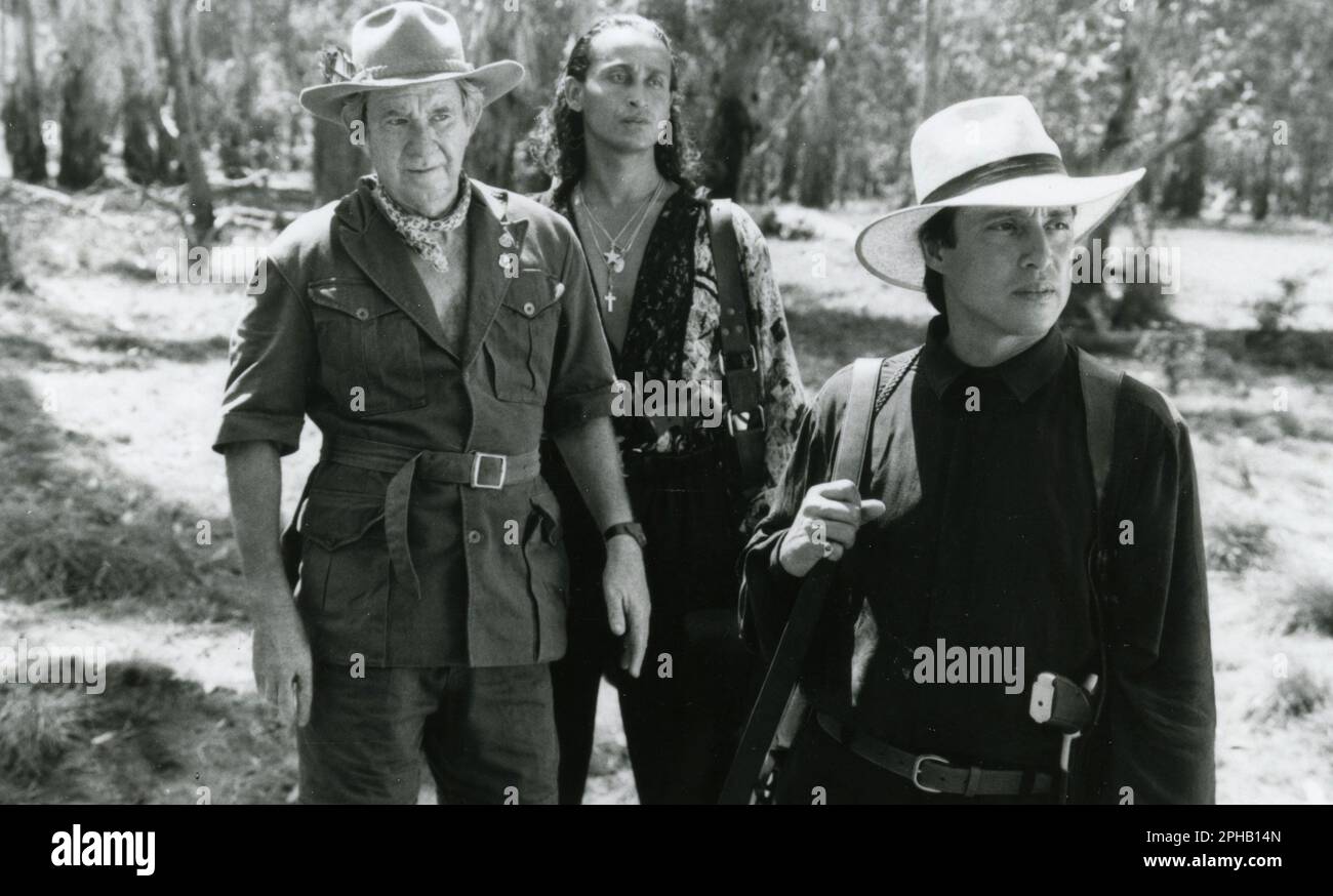 Actors John Meillon, Juan Fernandez and Hechter Ubarry in the movie