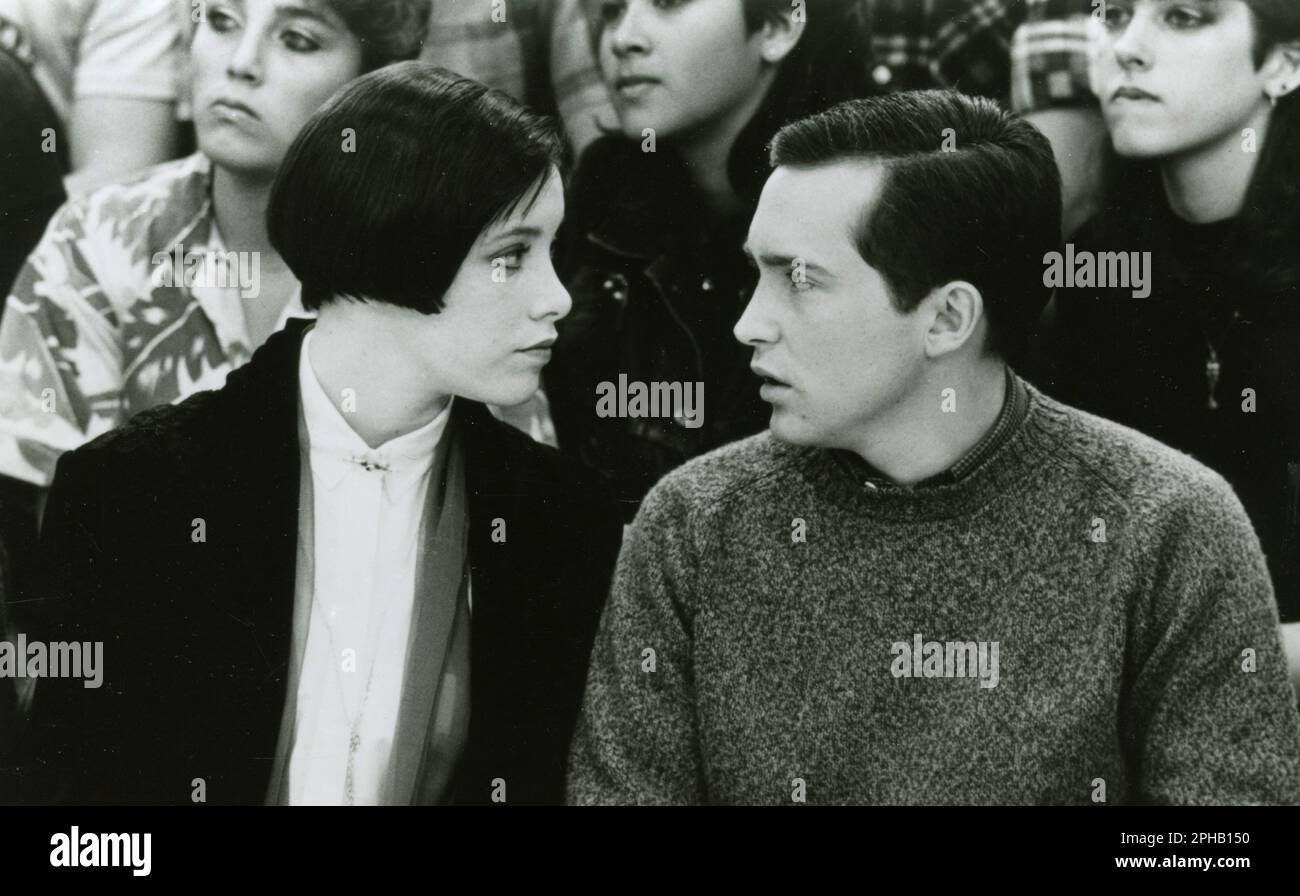 Actress Anne Ryan and actor Casey Siemaszko in the movie Three O'Clock  High, USA 1987 Stock Photo - Alamy