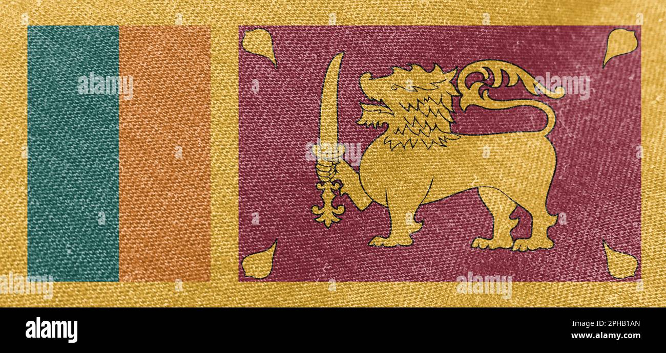 Sri Lanka fabric flag cotton material wide flags wallpaper colored fabric Sri Lanka flag