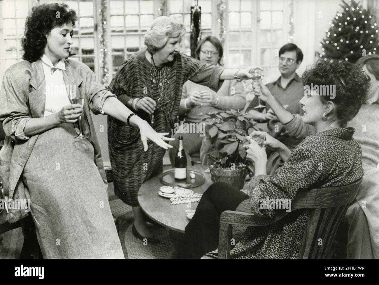 Actors Meryl Streep, Christian Clemenson and Maureen Stapleton in the