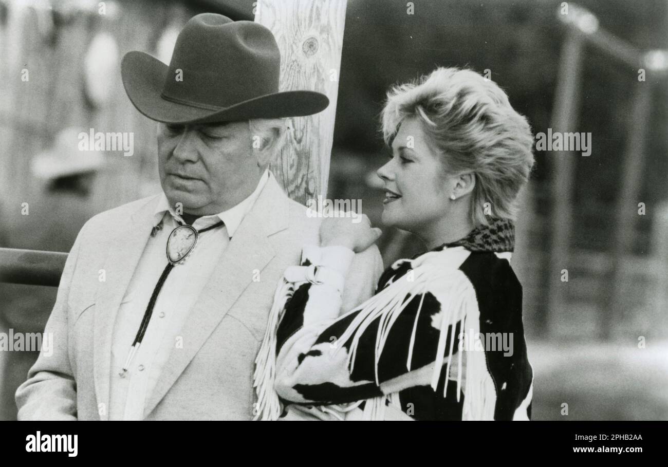 Actor Richard Bradford and actress Melanie Griffith in the movie The