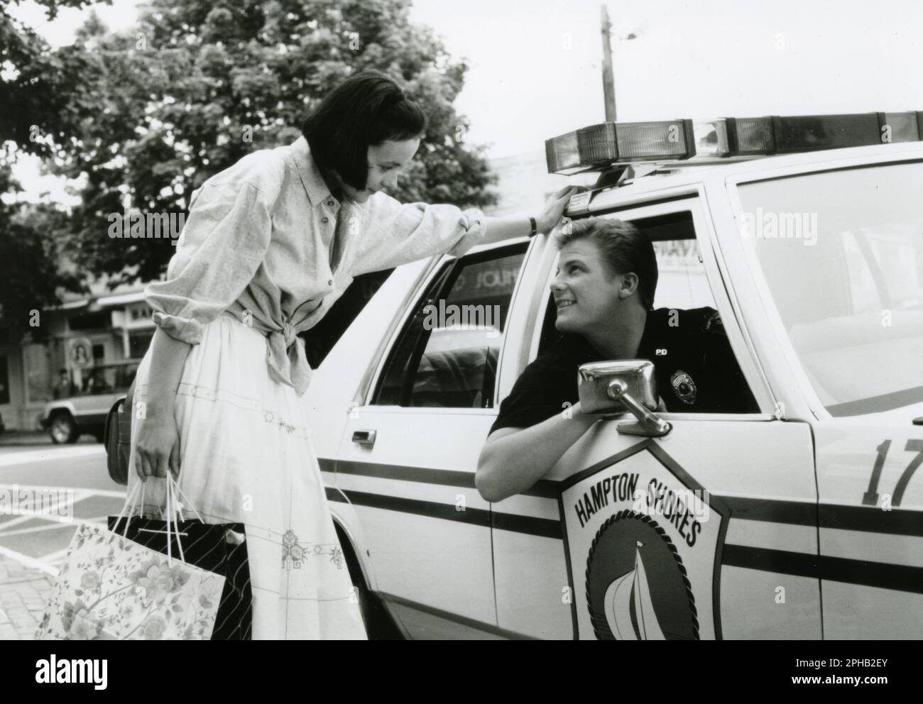 Actress Meg Tilly and actor Doug Savant in the movie Masquerade, USA