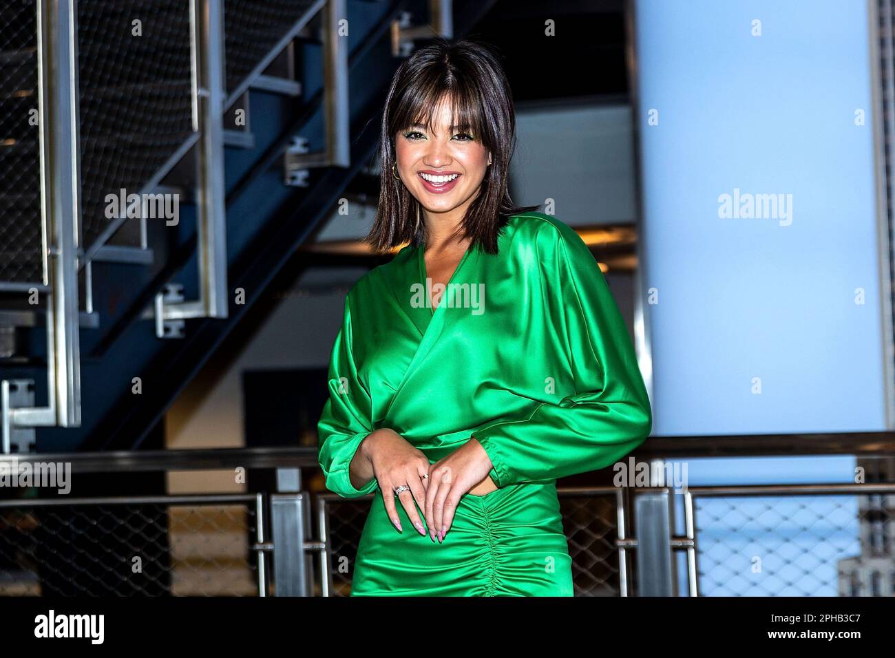 New York, NY, USA. 27 March, 2023.  Peyton Elizabeth Lee at the celebration of the new movie PROM PACT and season 2 of the TV show DOOGIE KAMEALOHA, M.D. at The Empire State Building. Credit: Steve Mack/Alamy Live News Stock Photo