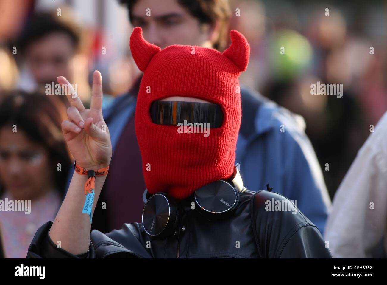 Bogota, Colombia. 26th Mar, 2023. Some fans at the last of Estereo Picnic music festival (Credit Image: © Daniel Garzon Herazo/ZUMA Press Wire) EDITORIAL USAGE ONLY! Not for Commercial USAGE! Stock Photo
