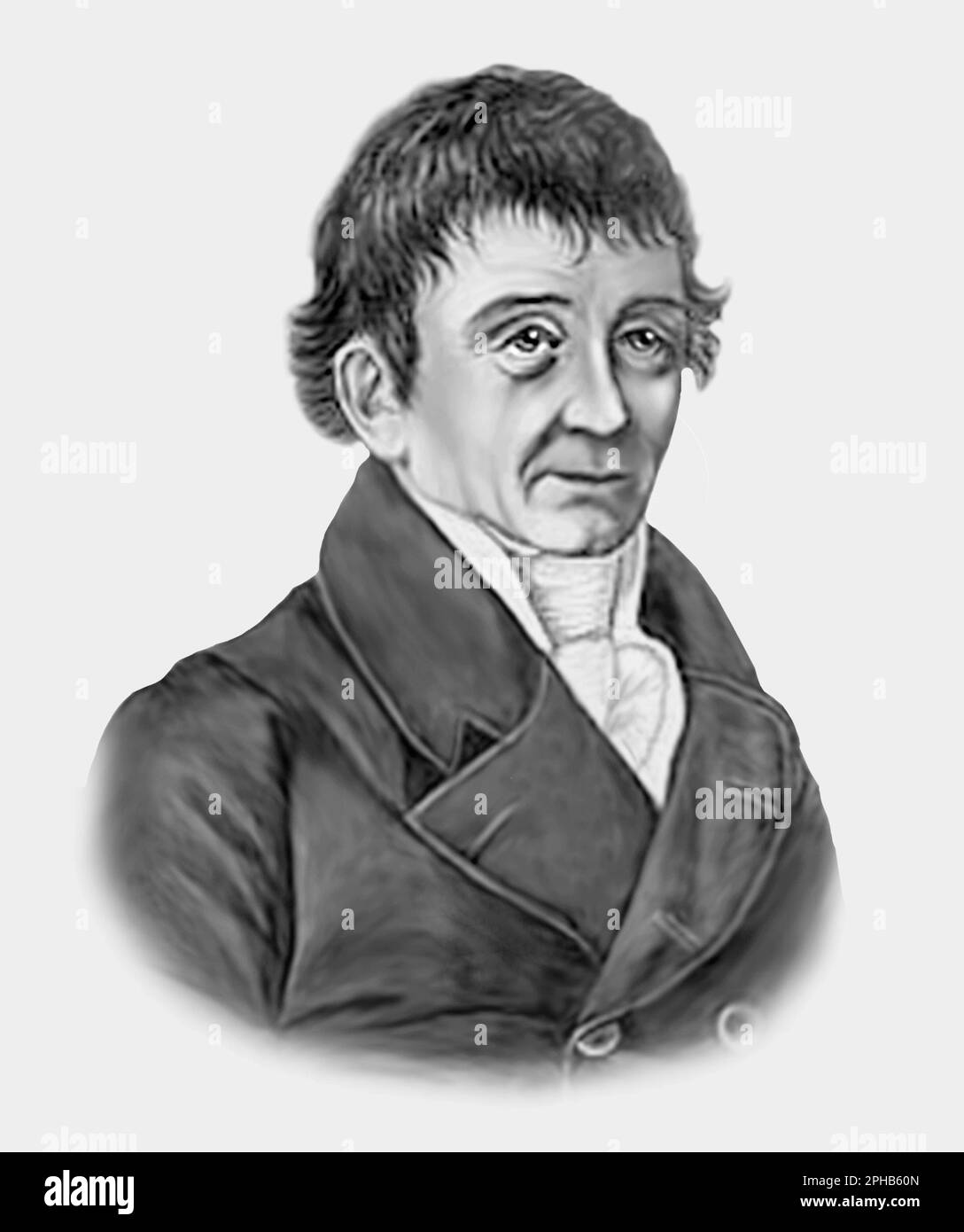 Ernst Chladni 1756-1827 German Physicist Stock Photo