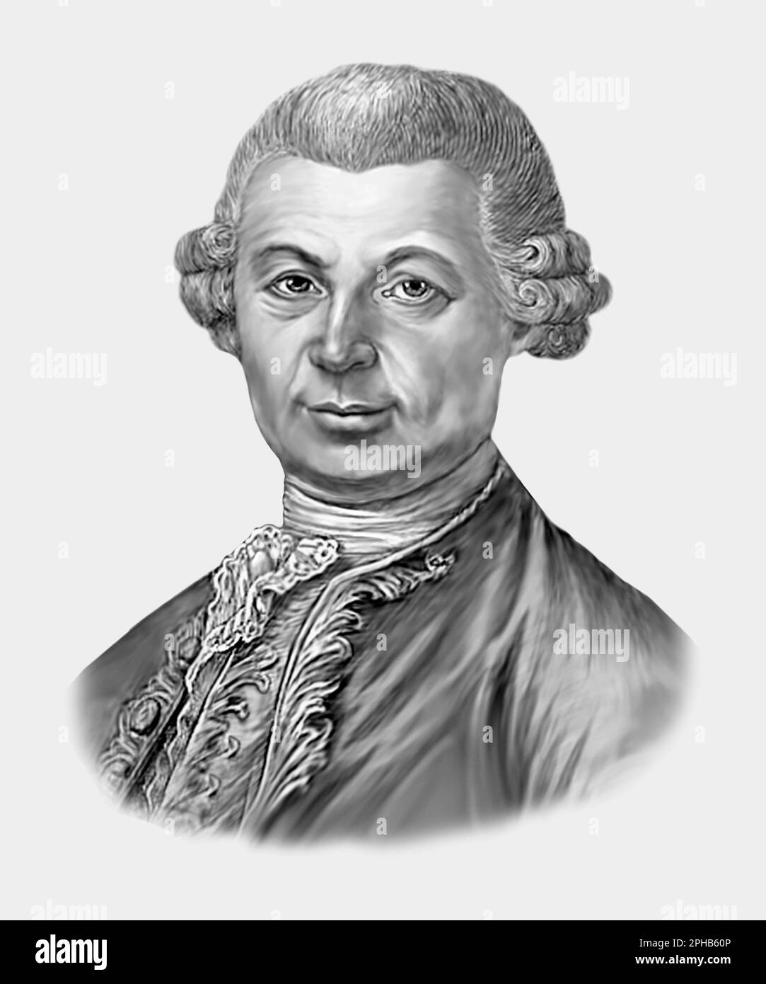 Carlo Gozzi 1720-1806 Italian Playwright Stock Photo