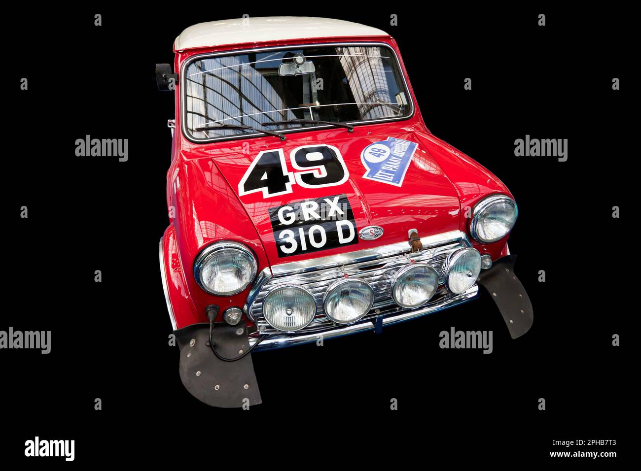 !966, Mini Cooper S Works Rally Car driven in period by Rauno Aaltonen, Henry Lidden, Timo Makinen and Paul Easter, Stock Photo