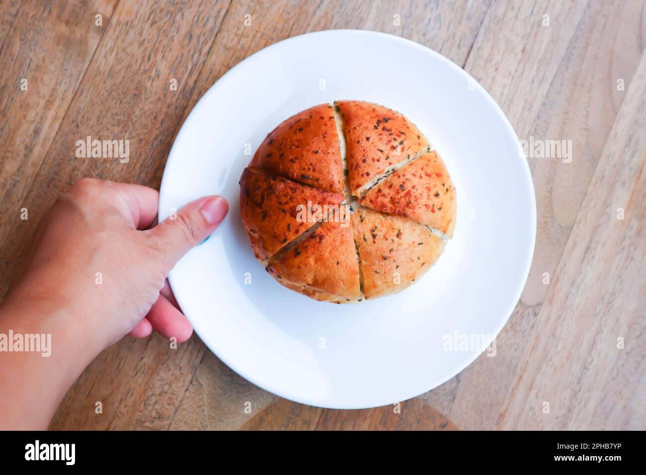 cream cheese garlic bread, Korean cream cheese garlic bread or Korean