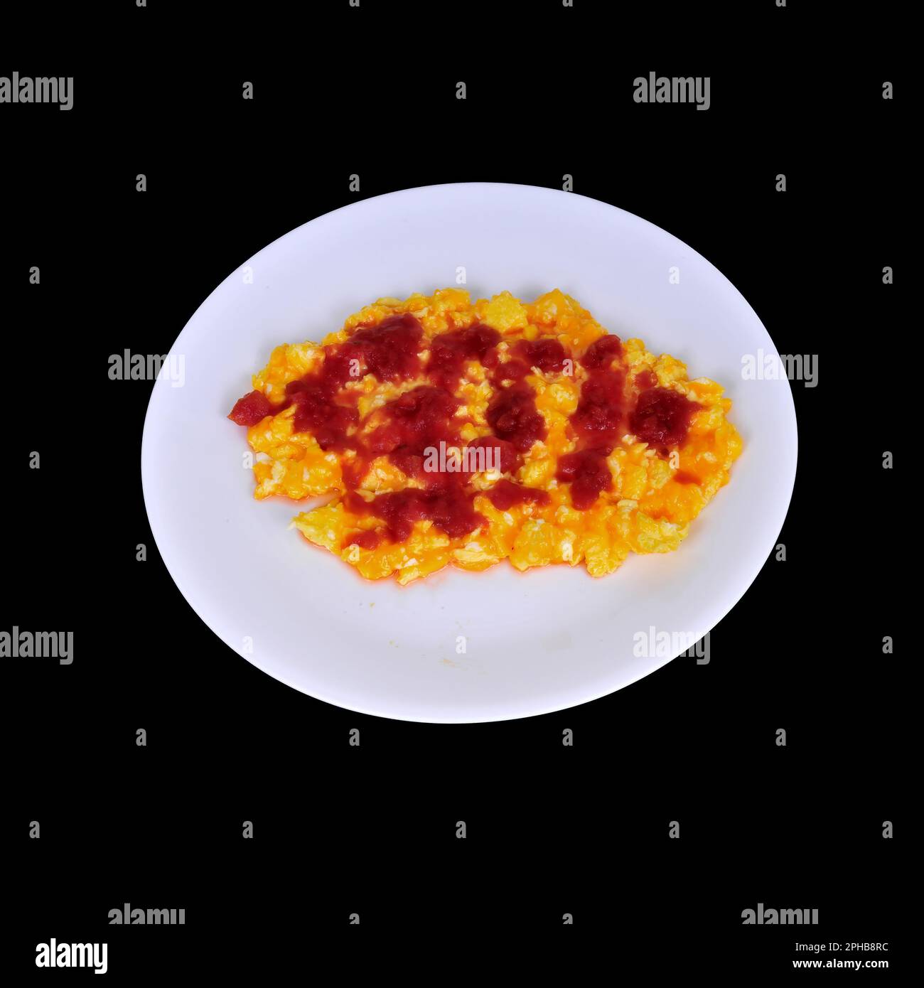 Scrambled Eggs from One Egg on a Plate +transparent Background, Png Stock  Photo - Image of chicken, transparent: 136758008