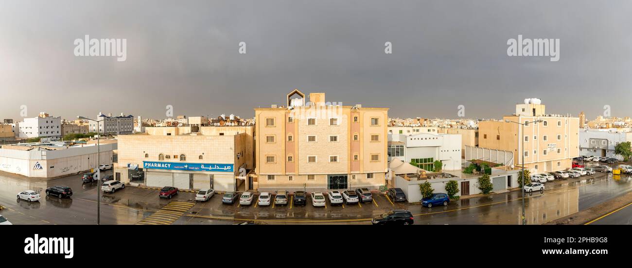 After the rain - panorama scene Stock Photo