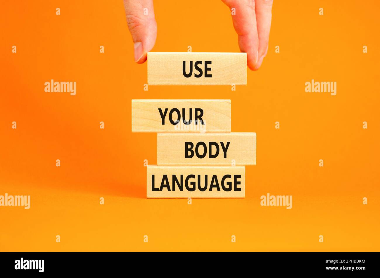 Use your body language symbol. Concept words Use your body language on ...