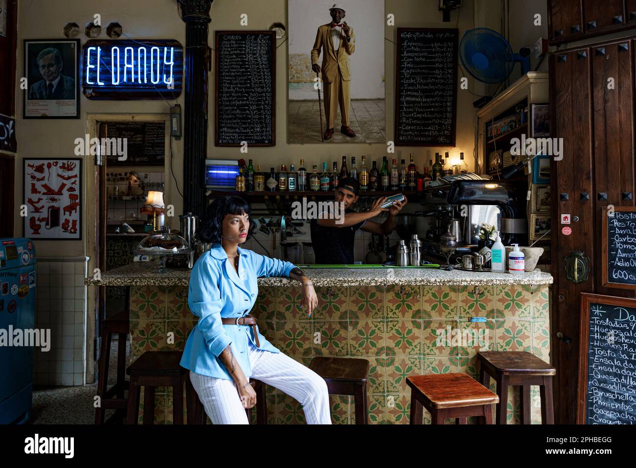 The oldest bars in Havana, Cuba Stock Photo
