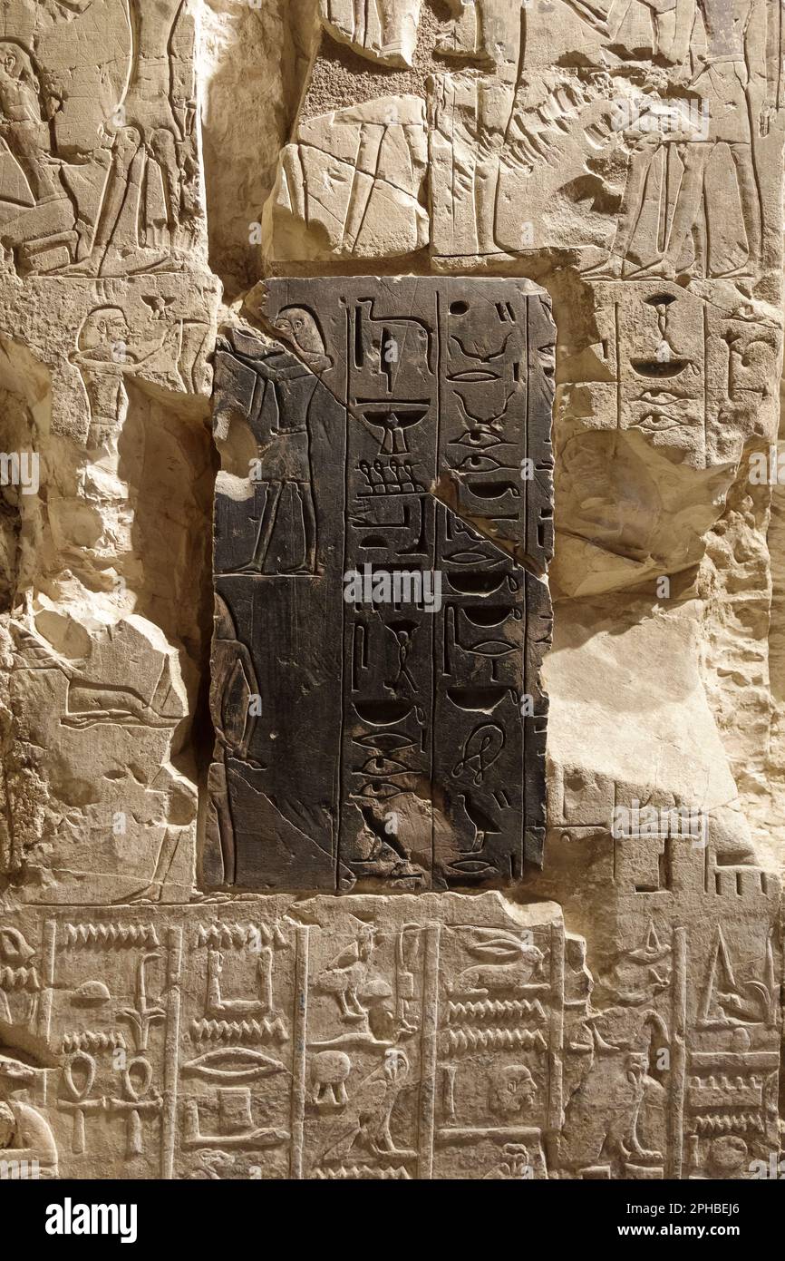 Tomb of Djehuty known as TT11, Dra Abu el-Naga, Luxor Egypt Stock Photo