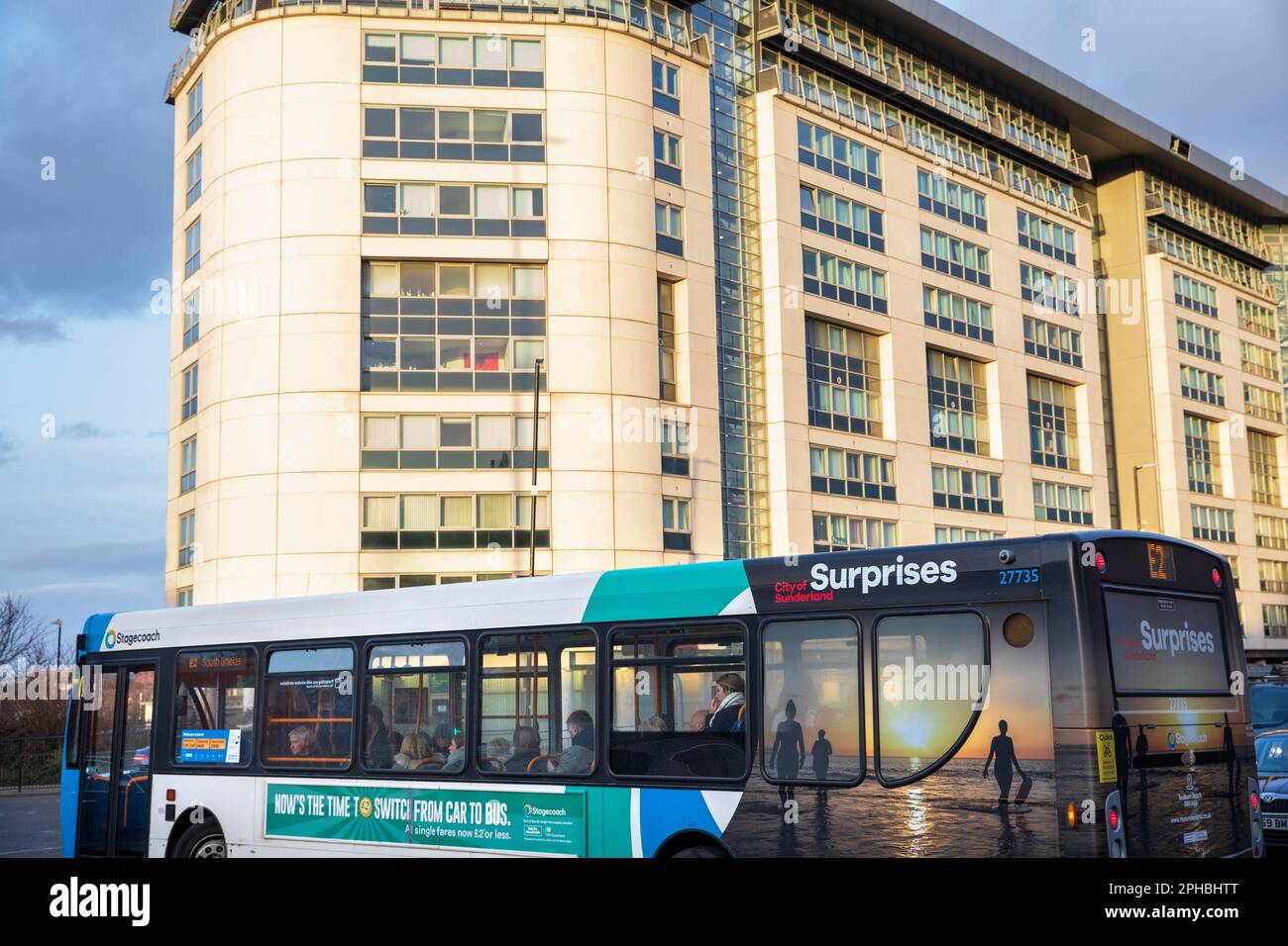 The City of Sunderland.   A new regional mayor is set to be elected in May 2024 under a £4.2bn devolution deal for the North East.. The figurehead would lead a mayoral combined authority stretching across Northumberland, Tyne and Wear, and County Durham.  The current North of Tyne mayor is Jamie Driscoll. Stock Photo