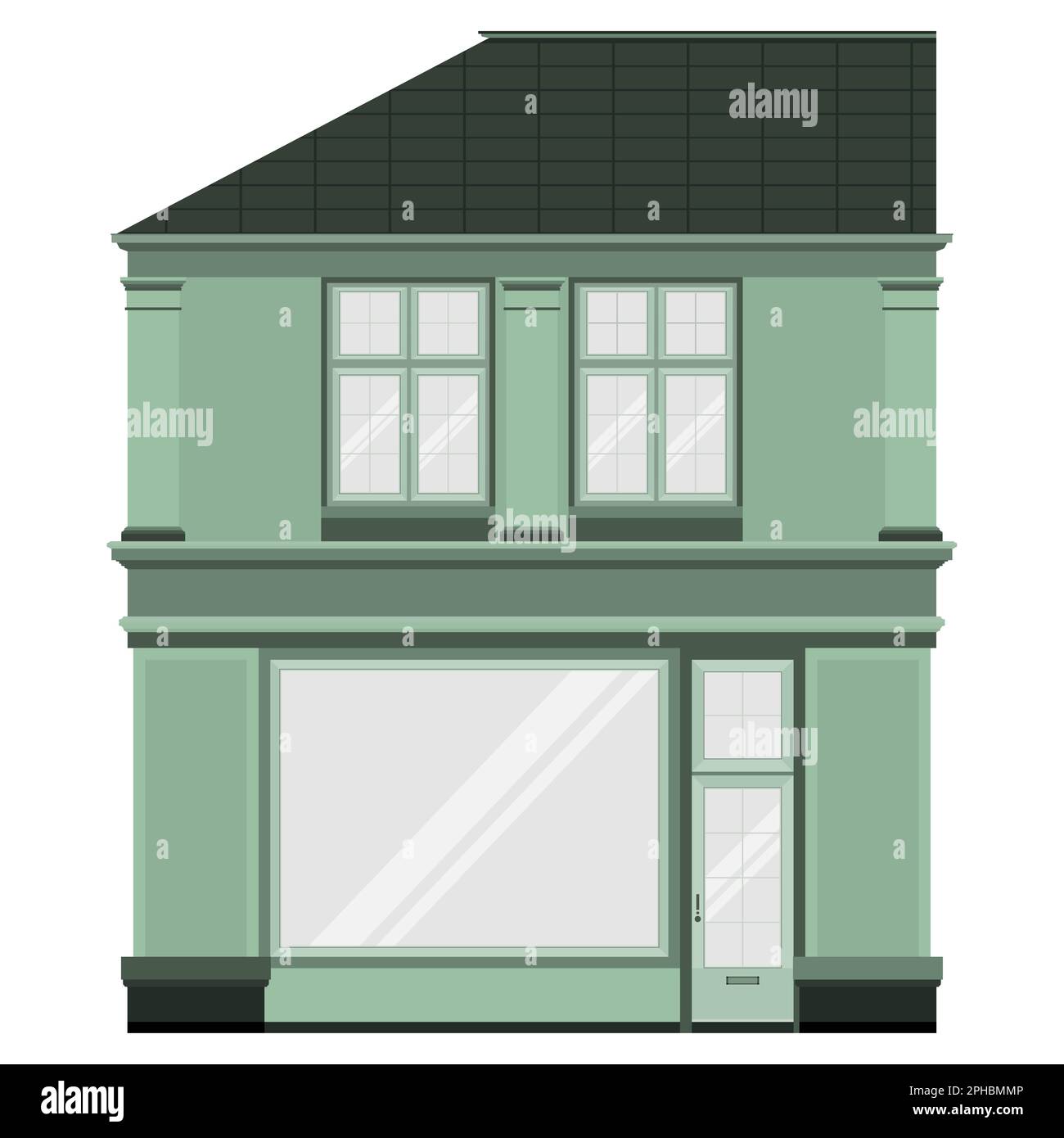 Two story facade Cut Out Stock Images & Pictures - Alamy