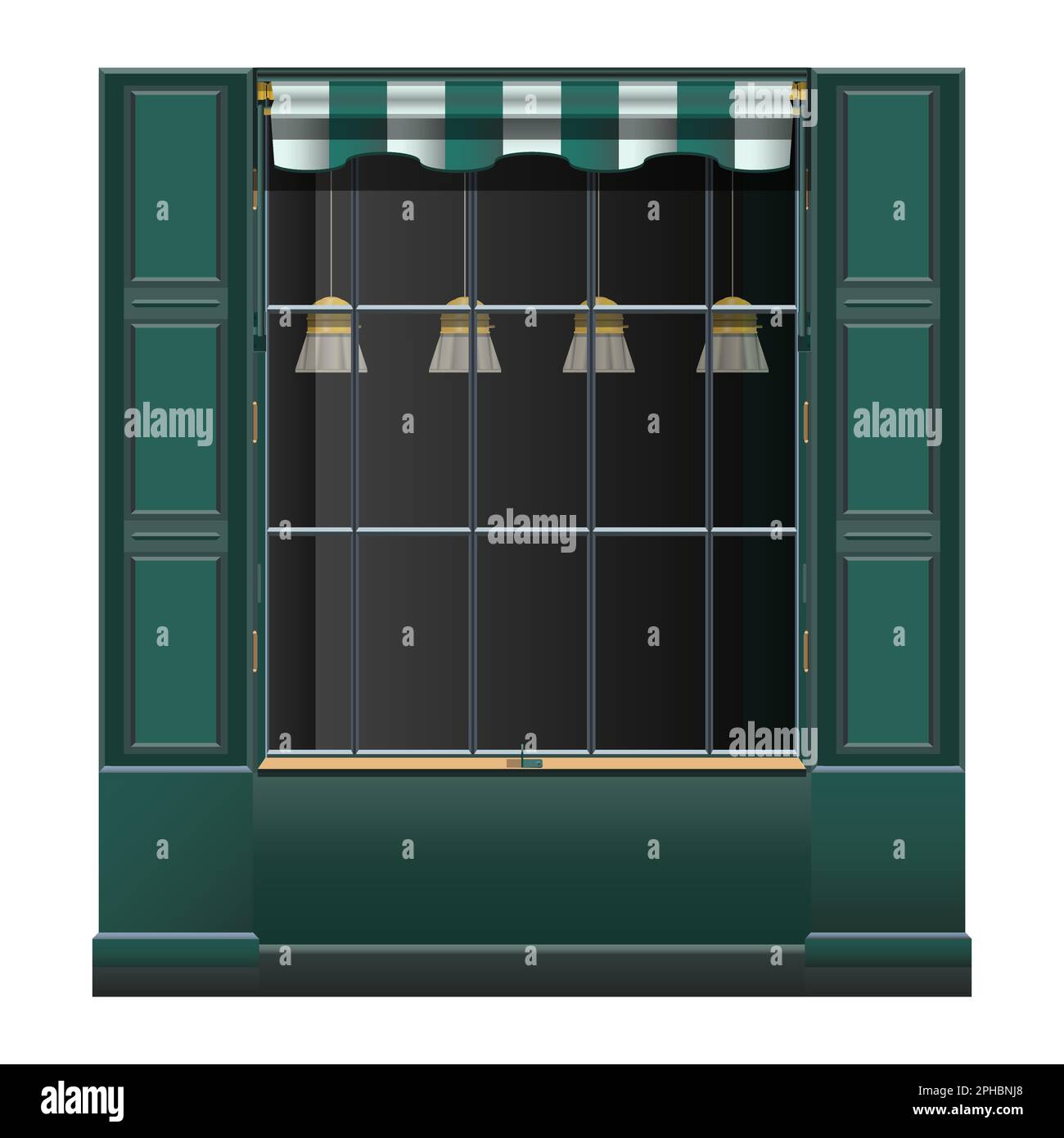 Outdoor glass balustrade Stock Vector Images - Alamy