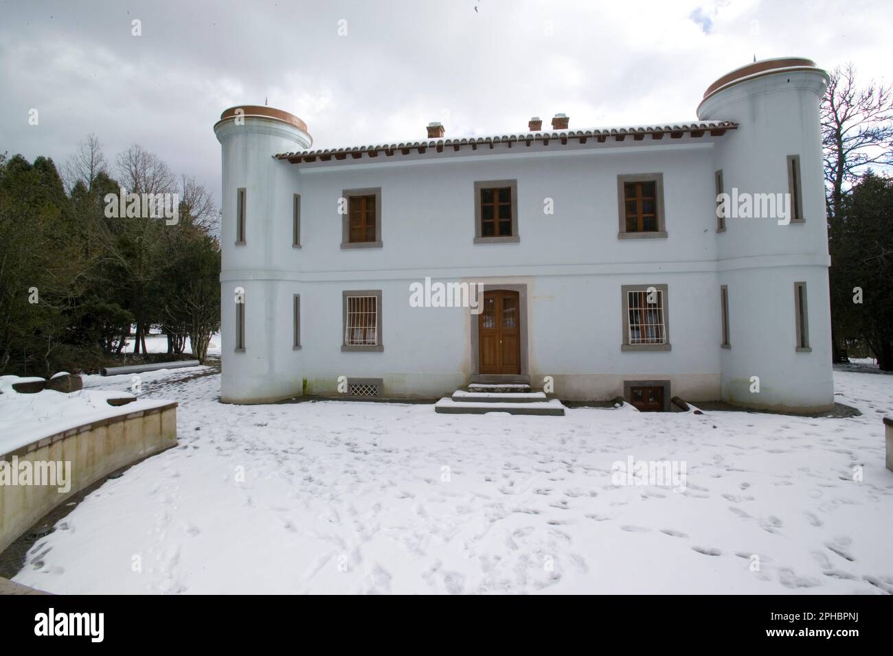 Villa Piercy, Foresta di Badde Salighe- Bolotana, Nuoro, Sardegna, Italia Stock Photo